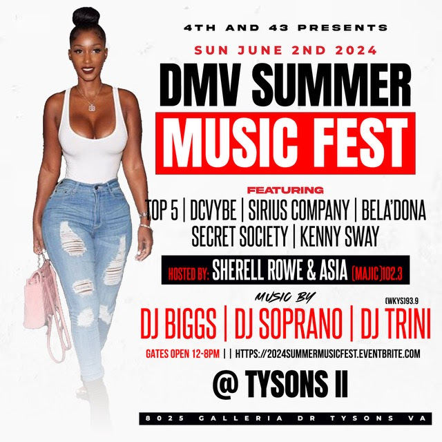 2024 DMV Summer Music Kickoff Tysons II flyer